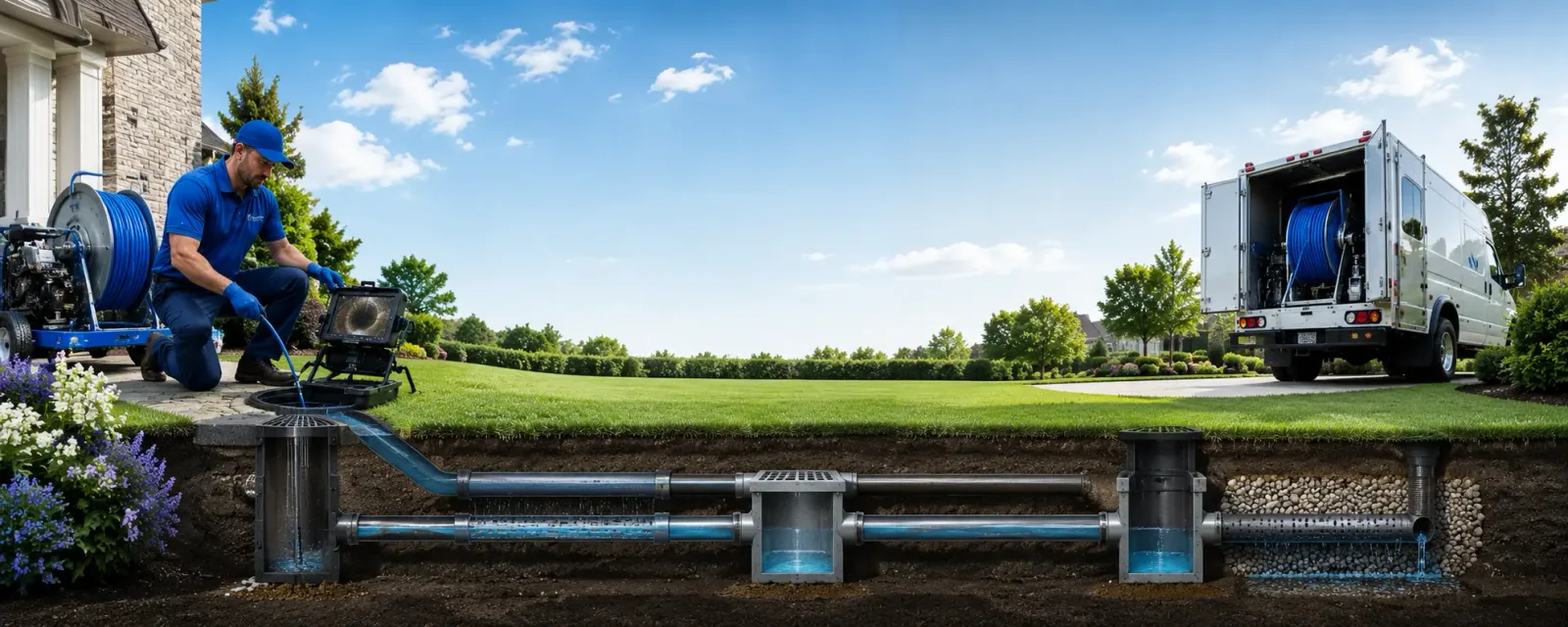 Outdoor drain cleaning information for South Vienna, OH